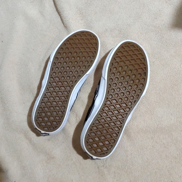 NWOT * VANS * KID'S SIZE 2 * BLACK/GRAY CHECKER PRINT * SLIP-ON * OFF THE WALL - Picture 7 of 11